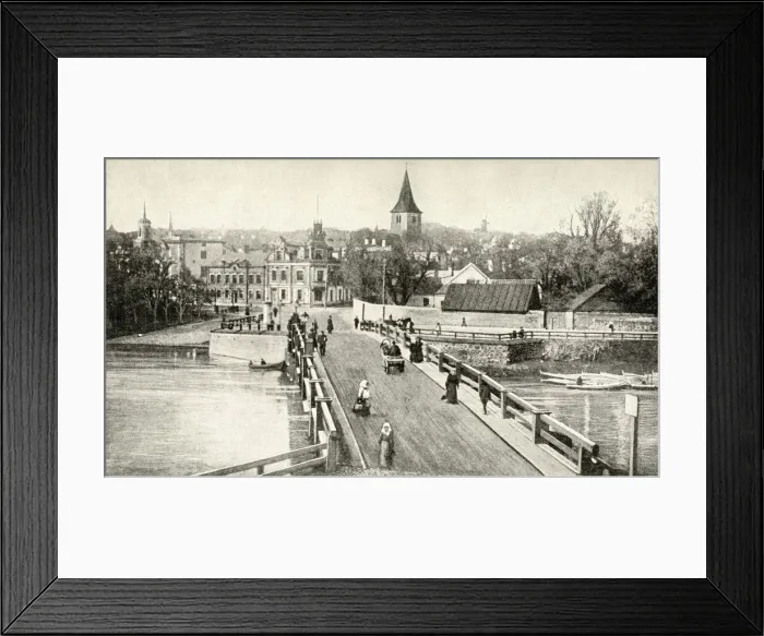 Framed Print : View of the town of Tartu, Republic of Estonia Framed Print : View of the town of Tartu, Republic of Estonia