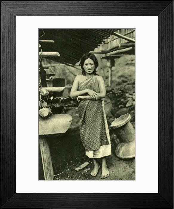 Framed Print : Young woman of the Atayal tribe, Formosa (Taiwan) Framed Print : Young woman of the Atayal tribe, Formosa (Taiwan)