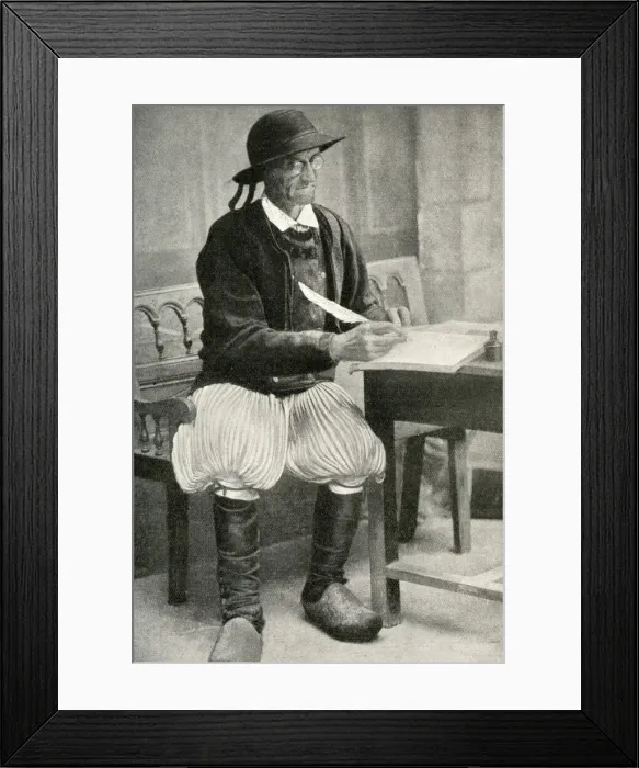 Framed Print : Mayor signing documents, Brittany, Northern France Framed Print : Mayor signing documents, Brittany, Northern France