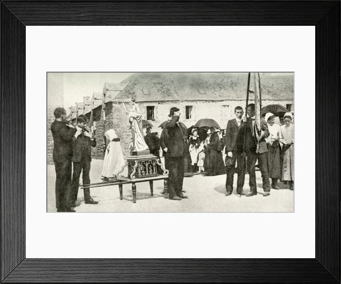 Framed Print : Breton Pardon, Brittany, Northern France Framed Print : Breton Pardon, Brittany, Northern France