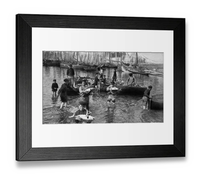 Framed Print : Scene at Concarneau, Brittany, Northern France Framed Print : Scene at Concarneau, Brittany, Northern France