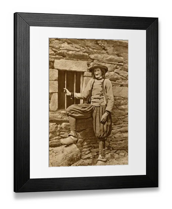 Framed Print : Breton peasant, Brittany, Northern France Framed Print : Breton peasant, Brittany, Northern France