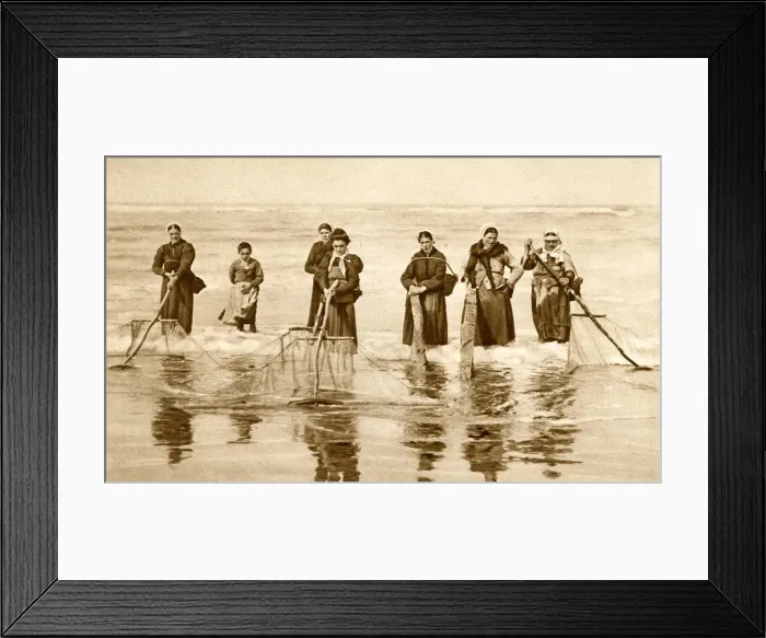 Framed Print : Scene at Berck-sur-Mer, Pas de Calais, Northern France Framed Print : Scene at Berck-sur-Mer, Pas de Calais, Northern France