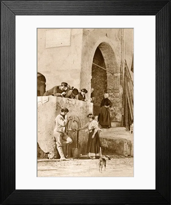 Framed Print : People in Villefranche-sur-Mer, Alpes-Maritimes, France Framed Print : People in Villefranche-sur-Mer, Alpes-Maritimes, France