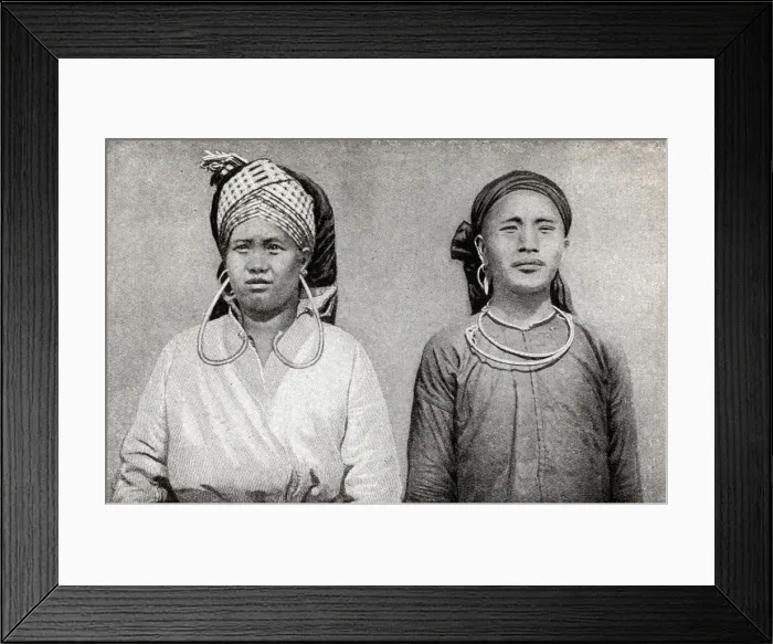 Framed Print : Man and woman of the Meos tribe, Laos, South East Asia Framed Print : Man and woman of the Meos tribe, Laos, South East Asia