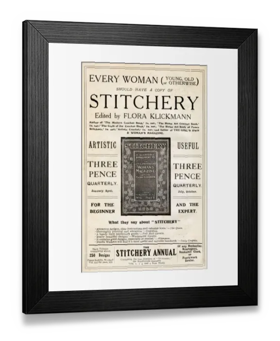 Framed Print : Stitchery, edited by Flora Klickmann Framed Print : Stitchery, edited by Flora Klickmann