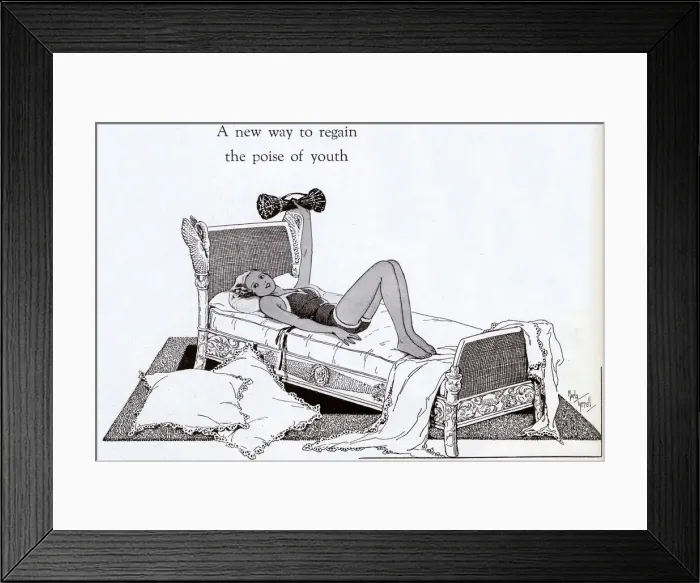 Framed Print : Exercising in bed Framed Print : Exercising in bed