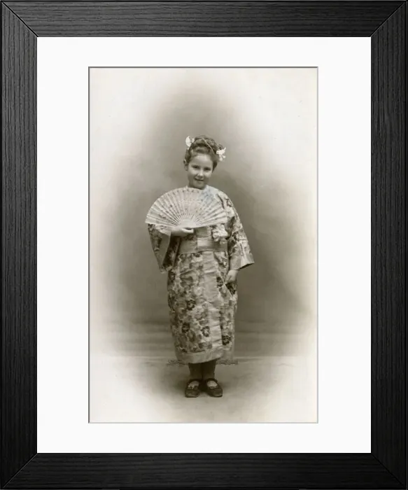 Framed Print : Little girl in Japanese costume Framed Print : Little girl in Japanese costume