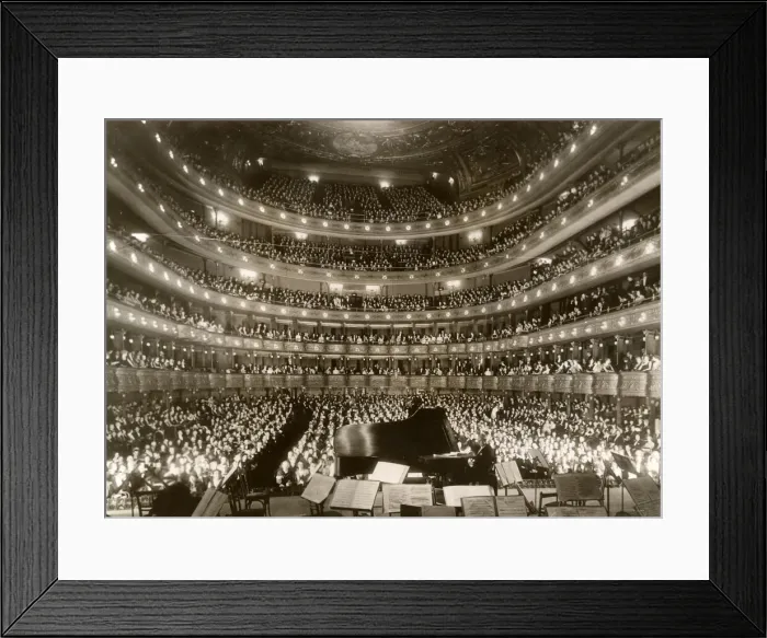 Framed Print : Gala Performance at the Met, New York - Josef Hofmann Framed Print : Gala Performance at the Met, New York - Josef Hofmann