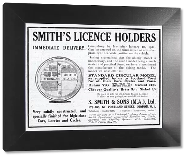 Smiths Vehicle Licence Holders