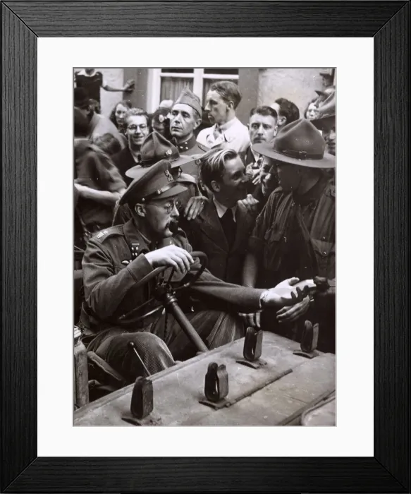 Framed Print : WW2 - Prince Berhard visits Mstrict after liberation Framed Print : WW2 - Prince Berhard visits Mstrict after liberation