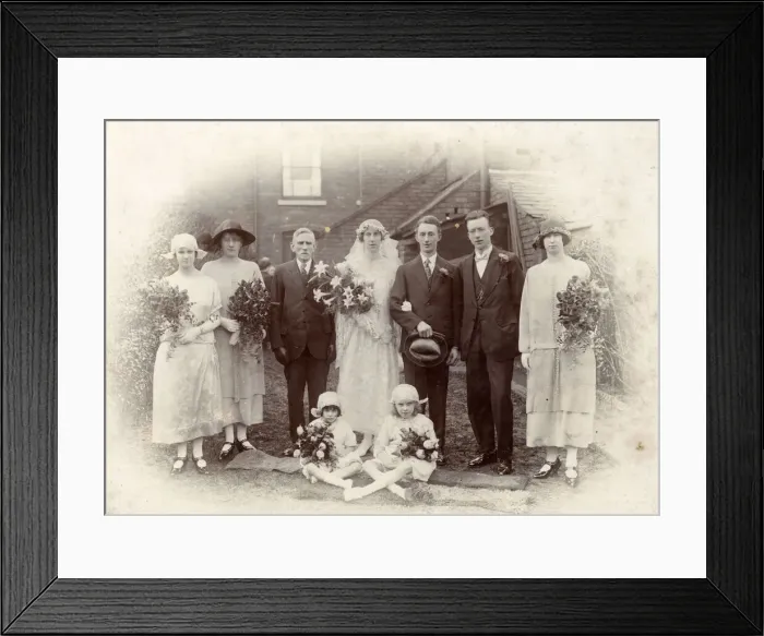 Framed Print : Bridal Party - West Bromwich, Birmingham, England Framed Print : Bridal Party - West Bromwich, Birmingham, England