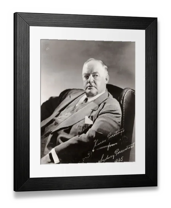 Framed Print : Sydney Greenstreet