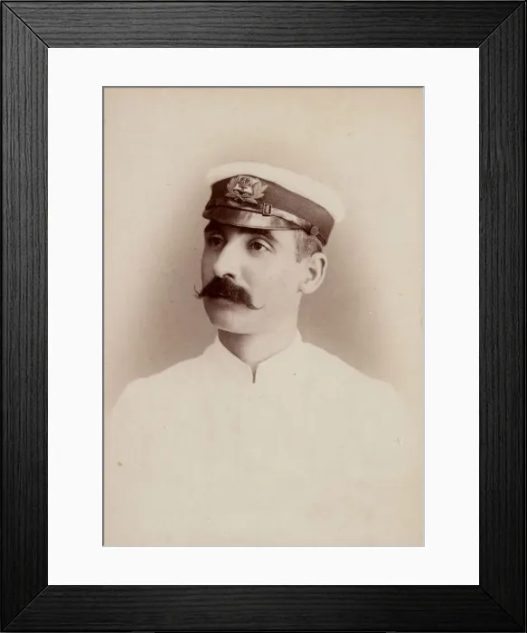 Framed Print : Cabinet photograph - Royal Navy Officer stationed in India Framed Print : Cabinet photograph - Royal Navy Officer stationed in India