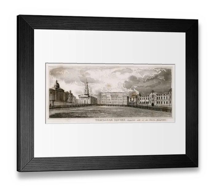 Framed Print : Trafalgar Square, London - intended site of Nelsons Column Framed Print : Trafalgar Square, London - intended site of Nelsons Column
