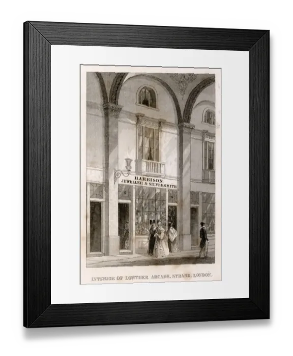 Framed Print : Interior of Lowther Arcade, Strand, London Framed Print : Interior of Lowther Arcade, Strand, London