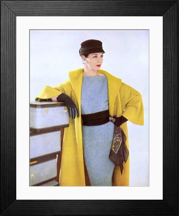 Framed Print : Jaeger coat, 1954 Framed Print : Jaeger coat, 1954