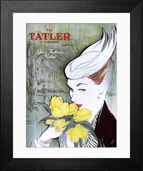 Framed Print : Tatler Cover, Spring Fashions Number, 1943 Framed Print : Tatler Cover, Spring Fashions Number, 1943