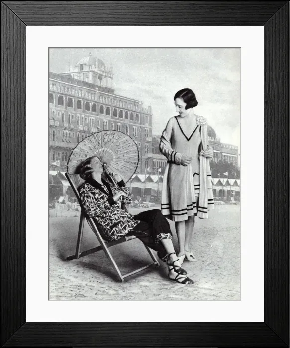 Framed Print : Lido fashions for sunning and swimming Framed Print : Lido fashions for sunning and swimming