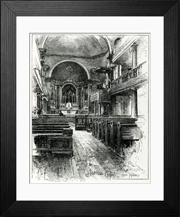 Framed Print : Interior of the Sardinian Chapel 1897 Framed Print : Interior of the Sardinian Chapel 1897