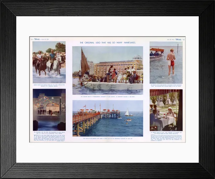 Framed Print : Scenes from the Lido in Venice, Italy Framed Print : Scenes from the Lido in Venice, Italy
