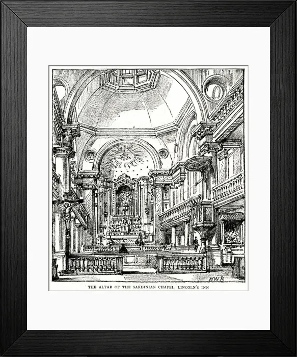 Framed Print : Interior of the Sardinian Chapel, 1893 Framed Print : Interior of the Sardinian Chapel, 1893