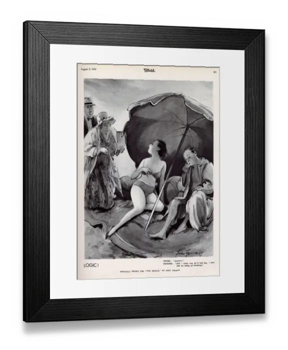 Framed Print : Cartoon, Logic! by Bert Thomas Framed Print : Cartoon, Logic! by Bert Thomas
