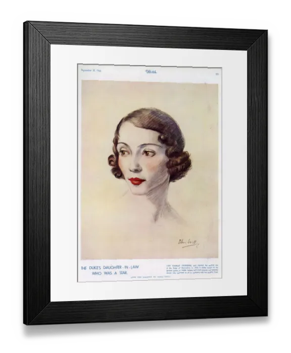Framed Print : The Dukes Daughter-in-Law Who Was a Star Framed Print : The Dukes Daughter-in-Law Who Was a Star