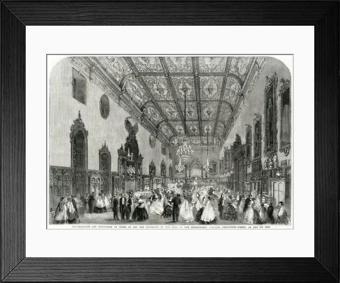 Framed Print : Ironmongers Hall 1861 Framed Print : Ironmongers Hall 1861