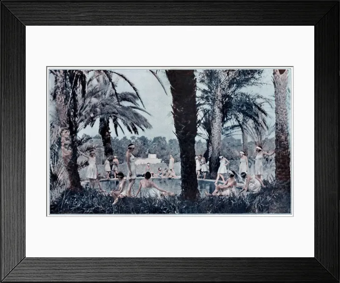 Framed Print : Margaret Morris dancers at Cap D Antibes Framed Print : Margaret Morris dancers at Cap D Antibes
