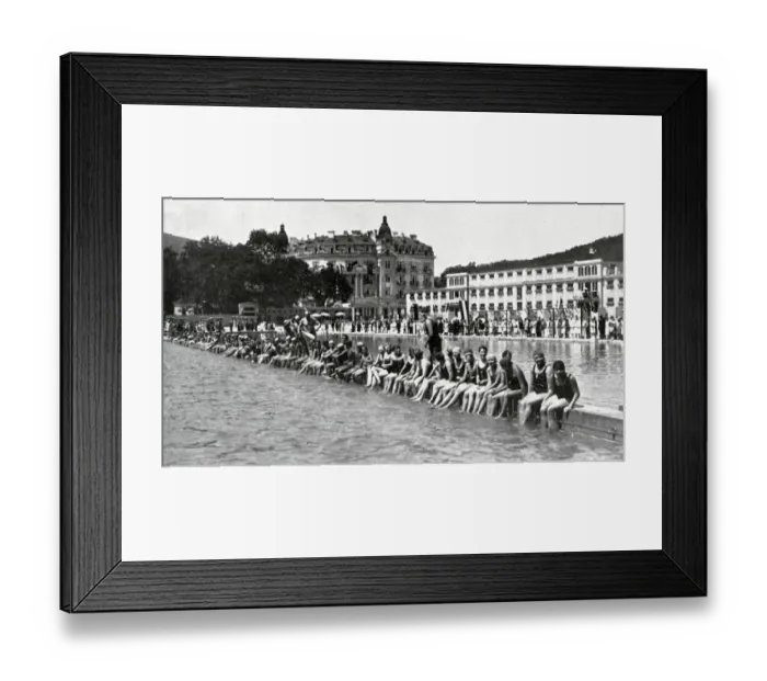 Framed Print : Bathers at Baden Framed Print : Bathers at Baden