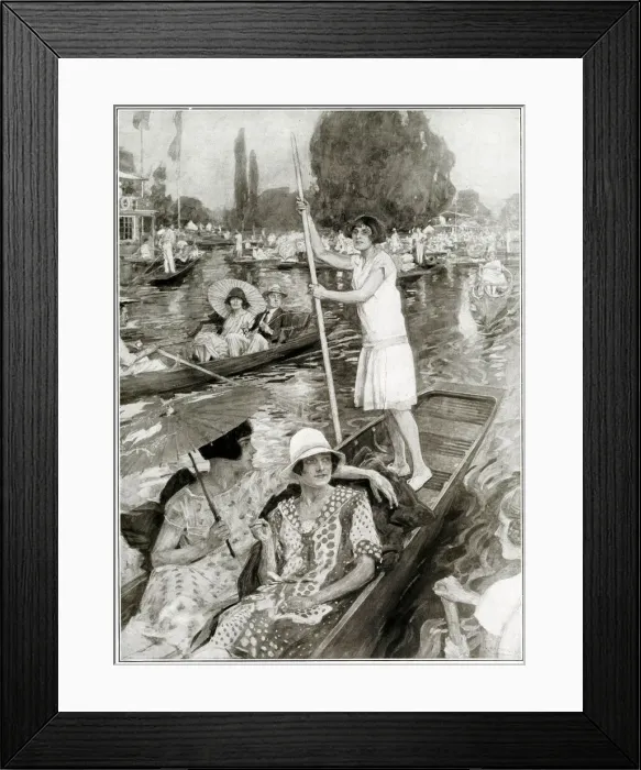 Framed Print : Henley - Between the Races 1926