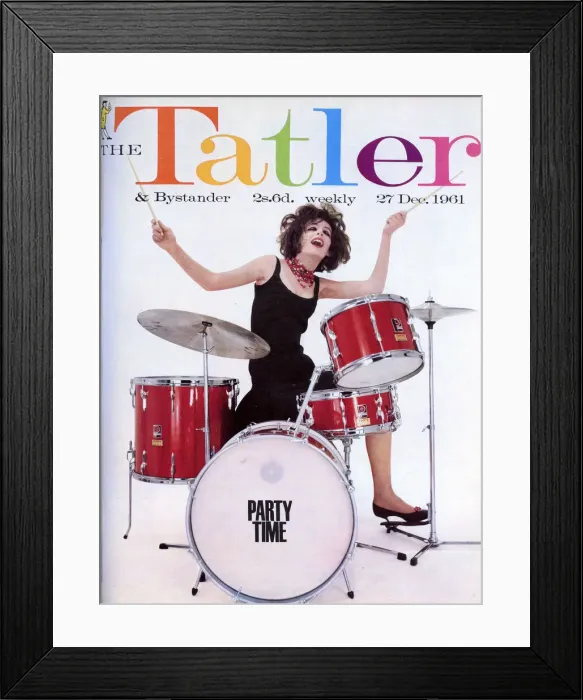 Framed Print : Tatler cover Party Time 1961 Framed Print : Tatler cover Party Time 1961