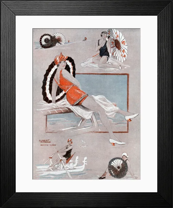 Framed Print : The Joys of the Lido Framed Print : The Joys of the Lido
