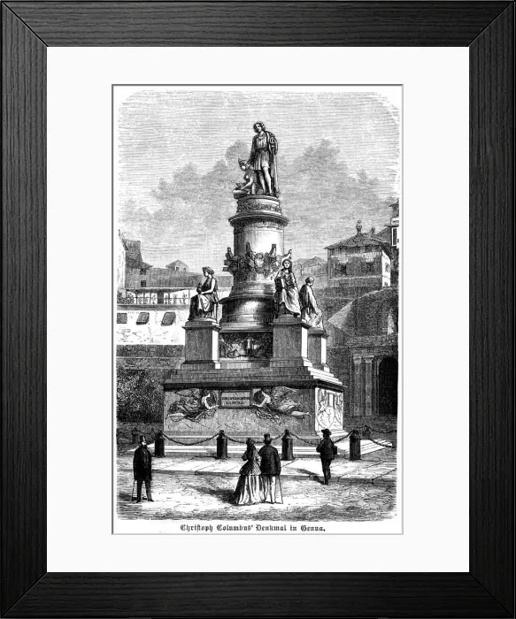 Framed Print : Columbus Monument at Genoa Framed Print : Columbus Monument at Genoa
