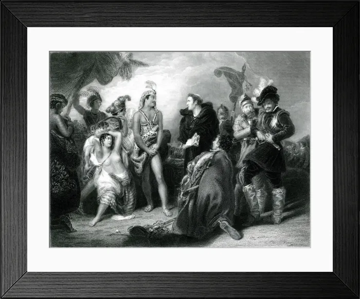Framed Print : Spaniards in Peru Framed Print : Spaniards in Peru