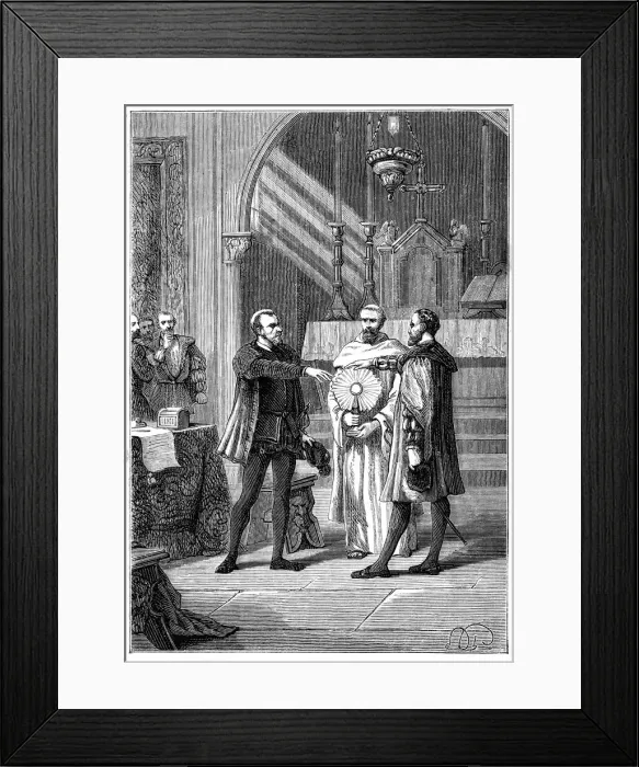 Framed Print : Pizarro and Almagro Reconciled Framed Print : Pizarro and Almagro Reconciled