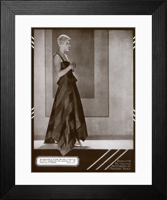Framed Print : Evening dress by Lanvin Framed Print : Evening dress by Lanvin