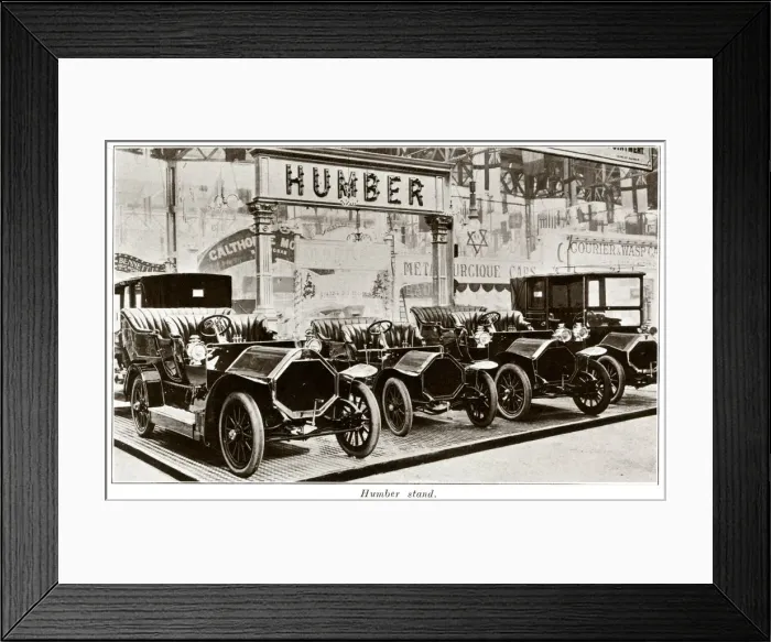 Framed Print : Humber stand at Motor Show, Olympia 1907 Framed Print : Humber stand at Motor Show, Olympia 1907