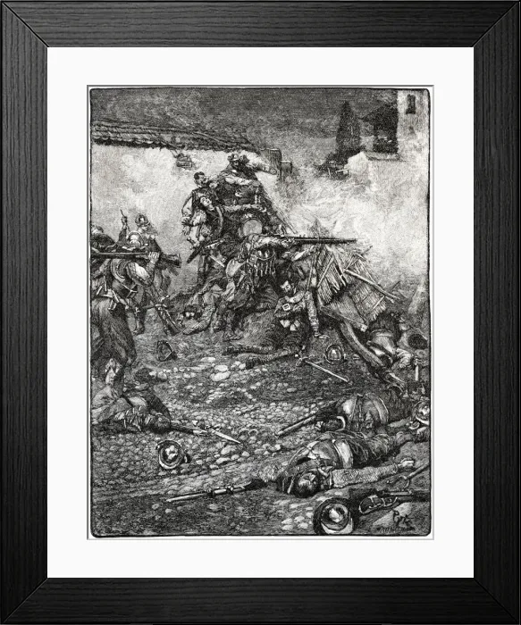 Framed Print : Drake attacks Santo Domingo Framed Print : Drake attacks Santo Domingo