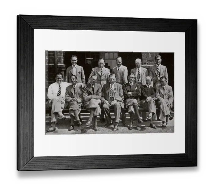 Framed Print : Scottish golf team after the Professional International 1936 Framed Print : Scottish golf team after the Professional International 1936