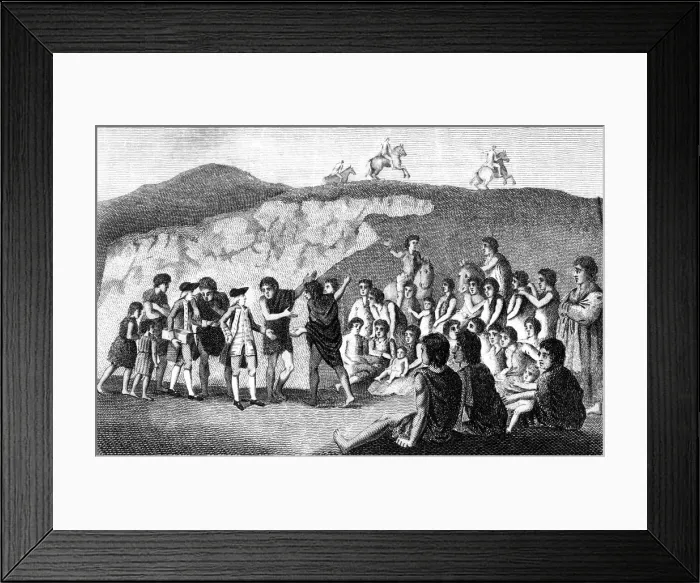 Framed Print : Byron meets the Gigantic Patagonians Framed Print : Byron meets the Gigantic Patagonians