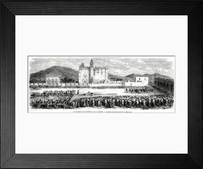 Framed Print : The Square of Acatzingo Framed Print : The Square of Acatzingo