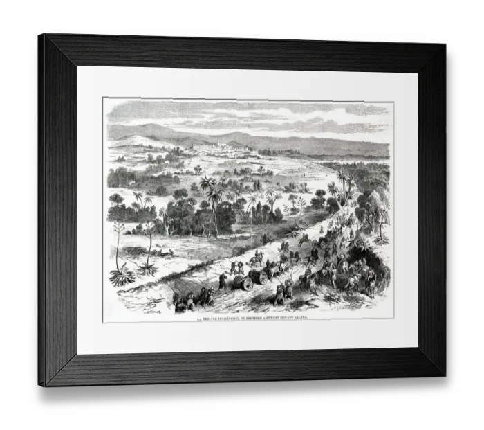 Framed Print : The Brigade of General de Berthier arrives before Xalapa Framed Print : The Brigade of General de Berthier arrives before Xalapa