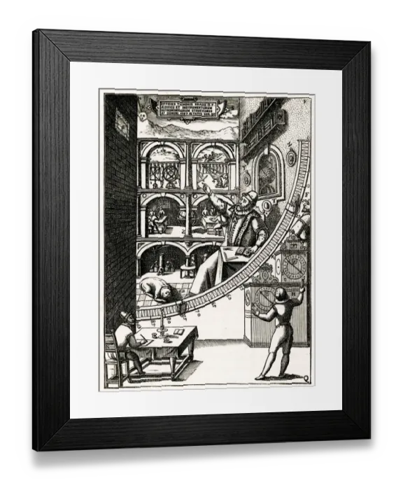 Framed Print : Tycho Brahe at work 1576 Framed Print : Tycho Brahe at work 1576