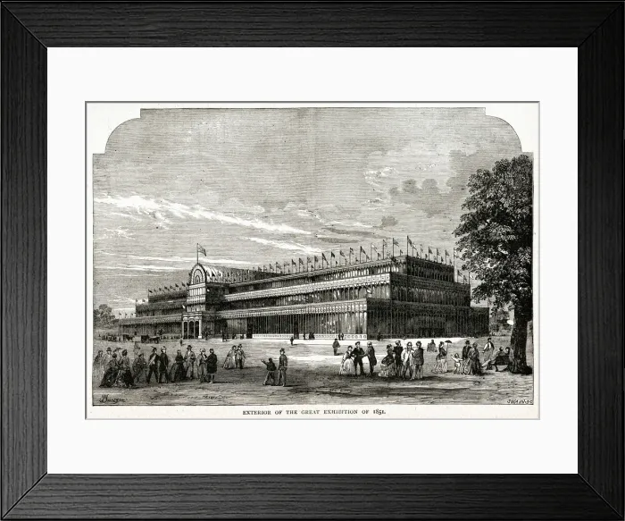 Framed Print : Exterior of the Great Exhibition of 1851 Framed Print : Exterior of the Great Exhibition of 1851