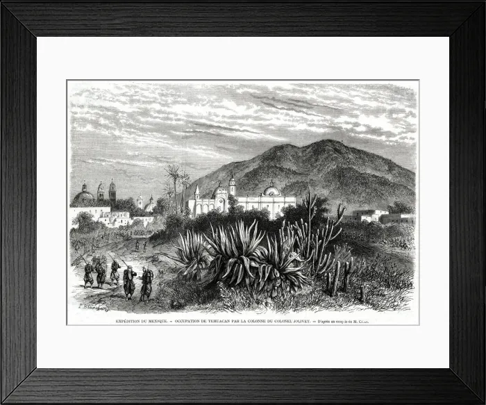Framed Print : The French Occupation of Tehuacan Framed Print : The French Occupation of Tehuacan