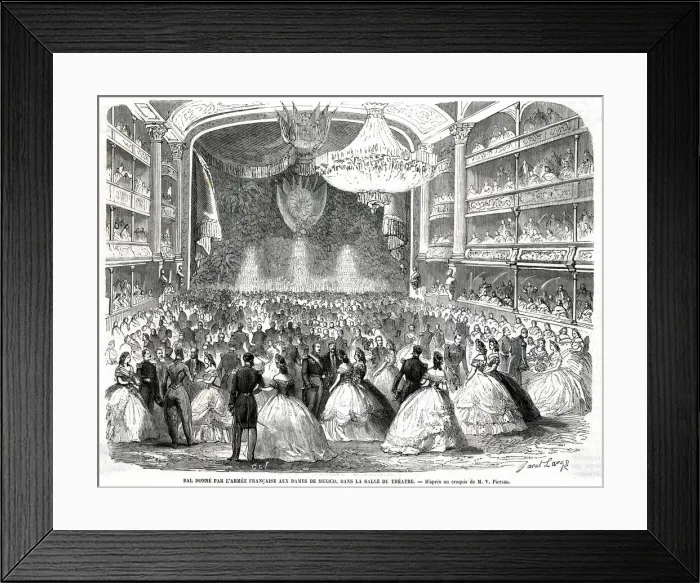 Framed Print : French give a Ball Framed Print : French give a Ball