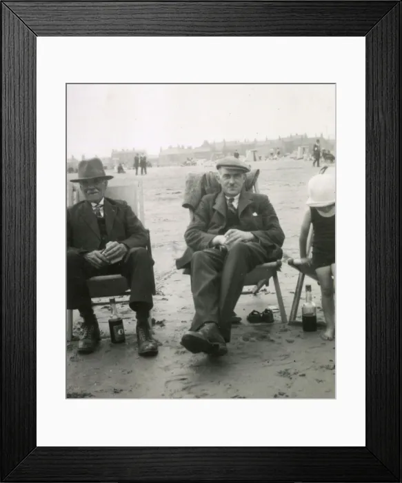 Framed Print : Beach scene 1920s Framed Print : Beach scene 1920s