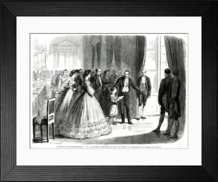 Framed Print : The Prince Imperial Announces the Capture of Puebla Framed Print : The Prince Imperial Announces the Capture of Puebla